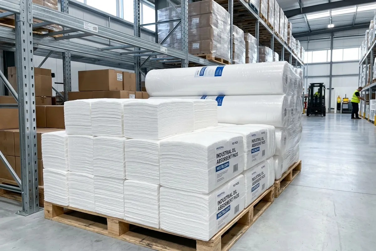 Mantas Absorventes Linha Branca para Petróleo